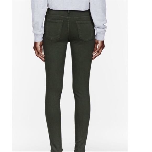 Frame Le Skinny de Jeanne Black Ripped Jeans Dean Rips Back Acid Stone Wash 26 - Picture 6 of 16